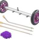 PWACCS Pressure Washer Undercarriage Cleaner  16 Inch Power Washer Under Carriage Spray  High Pressure Washing Under Car Attachment with 3 Pcs Extension Wand  4000 PSI