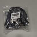 2 x Elecan Cat 6 Flat Ethernet Cable 1 Ft/10 Pack, High Speed Slim Short Patch Cables Internet Cables, 30 AWG Pure Copper 10Gbps 500MHz,Thin Flexible for POE Cat6 Cat 5e Cat 5 Network Cable Cord-Black