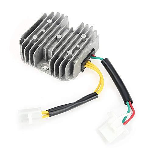 Akozon 6 Wires Voltage Regulator Replacement for 11 Pole Scooters Quads ATVs Mopeds GY6 4-stroke 152QMi 152QMJ 157QMI 157QMJ