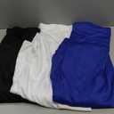 Real Essentials 3 Pack: Men's Mesh Long Sleeve Athletic Quarter Zip Pullover - Outdoor UPF 50+  (Medium, Black, Blue, White)