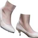 SooGree Rain High Heel Covers Anti-slip Boots Covers High Heel Overshoes Rain Cover Waterproof High Heel Protector (Grey, One Size)