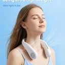 Chasesun Portable Neck Fan - Rechargeable Personal Fan, 20 Hours Cooling Time, No Hair Tangling, Hands-Free Bladeless Fan for Travel, Birthday Gifts for Women and Men