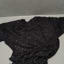 Buauty Plus Size Glitter Sheer Mesh Tops for Women Summer Black See Through T Shirt 2026 Sparkly Sexy Country Concert Outfits, Size 0XL