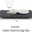 Stone Dish Drying Mat 18"×14" Diatomaceous Earth Kitchen Drying Mat