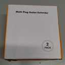 Surge Protector Outlet Extender, 6 Outlet Extender with 4 USB Charging Ports (2 USB C), 3 Sided Multi Plug Wall Adapter for Home, Office, Travel-2 Pack,Black