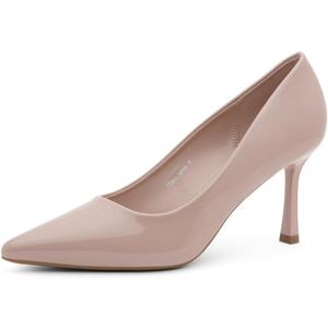 Herstyle Pointed Toe Pumps for Women, Closed Toe 3 Inch Stiletto High Heels, Comfortable Work Office Dress Shoes, Classic Pumps for Wedding, Party, Size 6