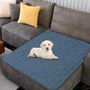 Tcksstex Waterproof and Non-Slip Dog Bed Cover and Pet Blanket Sofa Pet Bed Mat car Incontinence Mattress Protectors Furniture Couch Cover for Most Cats Dogs, Pets52x82- Navy Blue