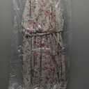Elegant Halter Neck Floral Chiffon Midi Dressb⁶ Women`s Dress, Size 6