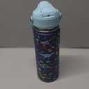 18oz Kids Insulated Water Bottle with Straw Lid - 18/8 Stainless Steel Kid Cup BPA-FREE Travel Tumbler Double Wall Vacuum Leak Proof Portable Toddler Water Bottle(Dinosaur)