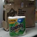 Bounty Paper Towels Quick Size, White, 16 Family Rolls = 40 Regular Rolls