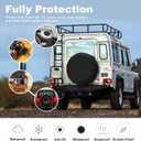 Explore Land 30-33 inch Spare Tire Cover Fit Trailer, RV, SUV, Truck, Tough Tire Wheel Soft Cover, Black