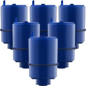 GLACIER FRESH NSF Certified Water Filter - Compatible with PUR® Filters RF9999® and RF-3375 - Replacement Faucet for All PUR® Systems - 6 Pack