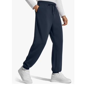 G4Free Men's Smoofit Fleece Lined Joggers Pants Winter Thermal Sweatpants Warm Casual Lounge Drawstring with Pockets Size XL