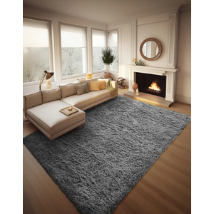 Ophanie 8x10 Area Rugs for Living Room, Upgrade Non-Slip Fluffy Soft Large Shag Bedroom Carpet, Grey Big Indoor Thick Nursery Rug, Gray Carpets for Boy and Girls Room Dorm Home Decor Aesthetic Ophanie 8x10 Area Rugs for Living Room, Upgrade Non-Slip Fluffy Soft Large Shag Bedroom Carpet, Grey Big Indoor Thick Nursery Rug, Gray Carpets for Boy and Girls Room Dorm Home Decor Aesthetic