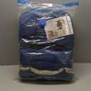 Non Slip Chair Cushions for Dining Chairs Set of 4 Kitchen Chair Cushions 18"x18"x3" Turfted Chair Pads Comfortable and Soft Seat Cushion with Ties, Navy