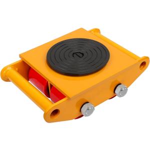 Machine Skates, 6T Machinery Skate Dolly, 13200lbs Machinery Moving Skate, Machinery Mover Skate with 360 Rotation Cap, Heavy Duty Machine Dolly Skate for Industrial Moving Equipment