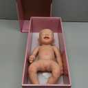 DangTpor 16" Realistic Newborn Silicone Baby Doll - 4.4 Lbs, 3D Painted Skin, Visible Veins, Weighted Sleeping Girl