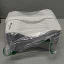 Knee Pillow for Side Sleepers,Knee Pillow,Leg Pillow for Side Sleeping,Hip Pain and Smooth Spine Alignment Pillows,Memory Foam Ergonomic and with Cover and Removable Straps,White/Gray (10.7"x8"x6")