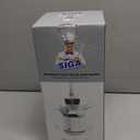 MR.SIGA Toilet Bowl Brush and Holder, Premium Quality, with Solid Handle and Durable Bristles for Bathroom Cleaning, White, 1 Pack (One Size)