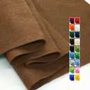 Brown Felt Fabric 36" X 36"(1 Square Yard), 1.6mm Thick Soft and Durable Flexible Craft Acrylic Felt by The Yard for Sewing DIY Art Craft Project Decorations
