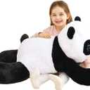 IKASA Giant Panda Stuffed Animal Plush Toy,30" Large Cute Jumbo Soft Toys,Huge Big Size Plushy Fluffy Fat Oversized Plushie,Gifts for Kids Girls