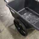 Rubbermaid Commercial Products 8.75 Cubic Foot, All-Weather, Big-Wheel Cart/Yard Cart/Lawn Cart/Wheelbarrow, Yardwork/Landscaping/DIY Projects, Durable/Weather Resistant, Black