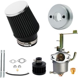 JMCHstore Performance Carburetor Carb Air Filter Adapter Kit for FRP GMB100 Coleman CT100U CC100X 98cc, Predator 79cc 3HP Engine, Massimo MB100 79cc Mini Bike, SK100 CK100 Go KartBlack