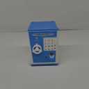 Lyght Mini ATM Savings Bank for Real Money, Voice Piggy Banks, Fingerprint Password, Kids Safe Coin Money Box, Blue