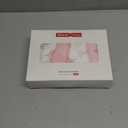 GLLQUEN BABY Muslin Swaddle Blankets 4-Pack Breathable Receiving Blankets (35" x 40") Soft Baby Blankets for Girls and Boys Newborn Essentials Muslin Burp Cloths Swaddle Wrap Baby Gift(Pink Elephant)