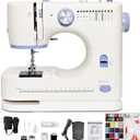 Sewing Machine with 12 Built-in, Stitches & 2 Speed(High-Low Speeds) Sewing Machine for Beginners with Accessory Kit,with Foot PedalLEDLight