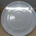 RooTrimmer 5 Pack 15 Inch Clear Plant Saucers for Pots,Thick Heavy Duty Plastic Plant Trays,Transparent Drip Trays for Indoor & Outdoor Plants