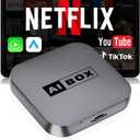 Wireless CarPlay/Android Auto Adapter with Netflix & YouTube, Upgraded Car Play Wireless Adapter for iPhone 8+& Android 11.0+, Plug & Play Dongle for Car, Smart AI Box Only for Cars with Wired CarPlay