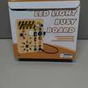 Joyreal Montessori Busy Board Wooden Sensory Toys for Toddler with LED Light Up Switch, Baby Fidget Board Travel Toys for 18+ Months, 1 2 3 Year Old Boys Girls Toddler Toy Gifts (Classic)