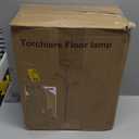 Brightech Sky Dome Double LED Floor Lamp, Torchiere Super Bright Floor Lamp with 2 Reading Lamps for Living Rooms & Offices - Dimmable Tall Standing Lamp for Bedroom Reading - Tall Black Pole