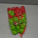 60 Pcs Red Lime Green Furry Christmas Ornaments 2 Inch Pom Pom Ball Hanging Decoration Fuzzy Fluffy Christmas Ornaments for Xmas Tree Wreath Home DIY Craft Party Decor