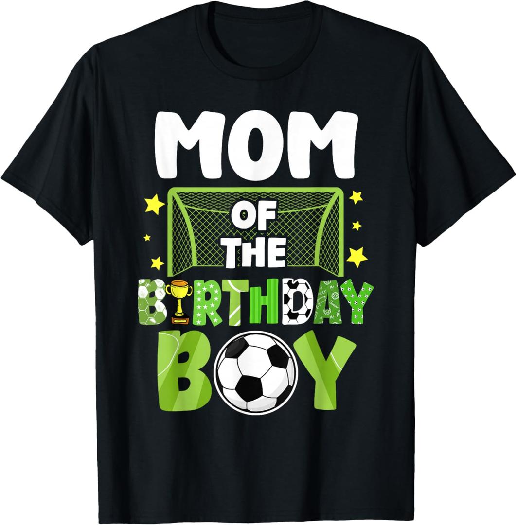 Soccer Mom Birthday Boy Party Soccer Family Matching T-Shirt XXL