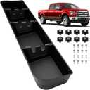Mixsuper Liner Under Seat Storage for 2015-2026 Ford F150, 2017-2025 F250 F350 F450 F550 Super Duty, Rear Underseat Organizer for Ford F-150 Accessories Black