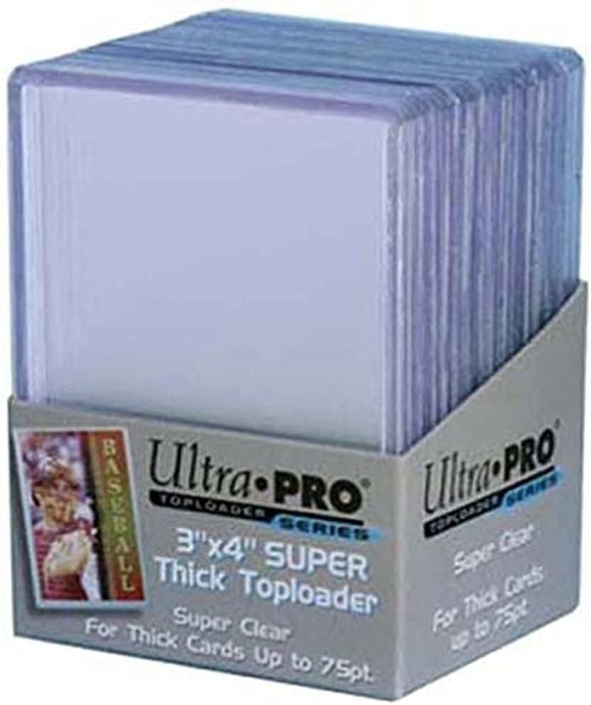 2 Ultra Pro 75pt Top Loader Packs 25ct (50 Total Toploaders) 81347-75 Pt for Thick Cards