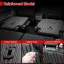 Second Row Backrest Kick Mat for 2020-2025 2026 Ford Explorer 6 Passenger, All Weather 2nd Back Seat Cover Protector for 2026 2025 2024 2023 2022 2021 2020 Ford Explorer Accessories