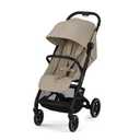 CYBEX Beezy 2 Compact and Lightweight Travel Stroller - Compatible with CYBEX Car Seats, Almond Beige
