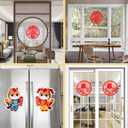 Chinese New Year Decorations 2026, 33PCS Lunar New Year Decorations with Couplets, Fu Character Ornament, Window Decals, Year of Horse Door Sticker, Red Envelopes, Red Lanterns