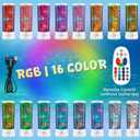 Sensory Fish Lamp with 16 RGB Colors, Silent Operation, Soft Lighting, and Remote Control. A Creative Gift for Children, Classmates, Friends, Lover, and Family