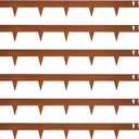 Corten Steel Landscape Edging 40 Inch Strips Steel Landscaping Edging Metal Garden Border Rusted Edge 4.5 Inch Depth Flower Bed for Lawn Yard Outdoor Plant 6 pcs by GZGNEEVL
