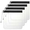 Mrsdry Clear Toiletry Bag, 4 Pack TSA Approved Security Travel Toiletry Bag Carry on Travel Accessories Bag Airport Airline Quart Size Bags Water Repellent Makeup Cosmetic Bag for Women