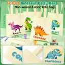 146pcs Dinosaur Party Favors - Dinosaur Birthday Party Supplies & Non-woven Goodie Bags for Kids Birthday, Dino Themed Party Decorations Gifts Pinata Fillers Stuffers Toys