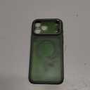 TOCOL for iPhone 17 Pro Case, Compatible with Magsafe, Full Camera Protection, Built-in Magnetic Ring, Drop Protection, Translucent Matte Phone Case for iPhone 17 Pro 6.3 inch (Green)