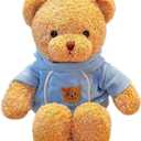 YUKOUQIAN Teddy Bear Stuffed Animal Cute Plush Doll Soft Toy 11.8" Gift for Girls Boys Birthdays Christmas Children's Day Halloween Thanksgiving Day (Blue Bear)