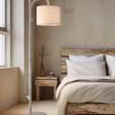 OYEARS Rustic Farmhouse Tree Trunk Floor Lamp Classic Country Wood Grain Resin Vintage 61.25" Standing Floor Lamp Retro Decorative Lamp for Bedroom Living Room Office