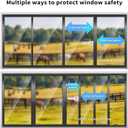 Sliding Door Lock, 4 Pack Sliding Door Child Lock Child Safety Sliding Glass Door Lock Closet Lock Window Locks for Sliding Glass Doors, Sliding Windows, Sliding Closet, Baby and Pets Security