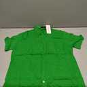 ZEROYAA Men's Fitted Cotton Like Linen Casual Short Sleeve Button Up Shirts Lightweight Beach Tops with Pocket, Size Small